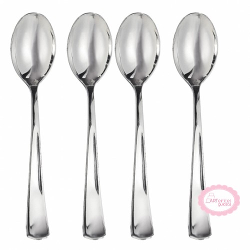 Mini Colheres Prateado